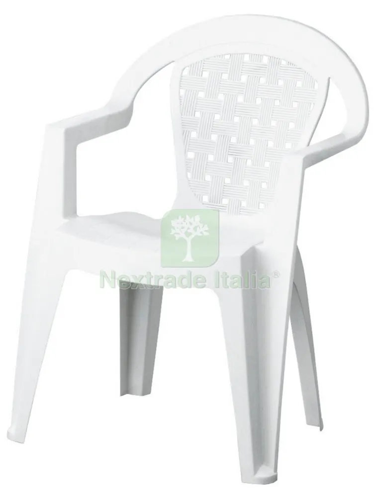 POLTRONA RESINA ANTISCIVOLO BIANCA — Arredo — rif. FERX.94044