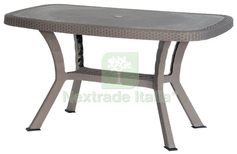 TAVOLO RATTAN CON INCROCIO MOD.OTELLO DIMENSIONI 136X82CM TORTORA — Tubi e raccordi — rif. FERX.94049 TAVOLO RATTAN CON INCROCIO MOD.OTELLO DIMENSIONI 136X82CM TORTORA — Tubi e raccordi — rif. FERX.94049