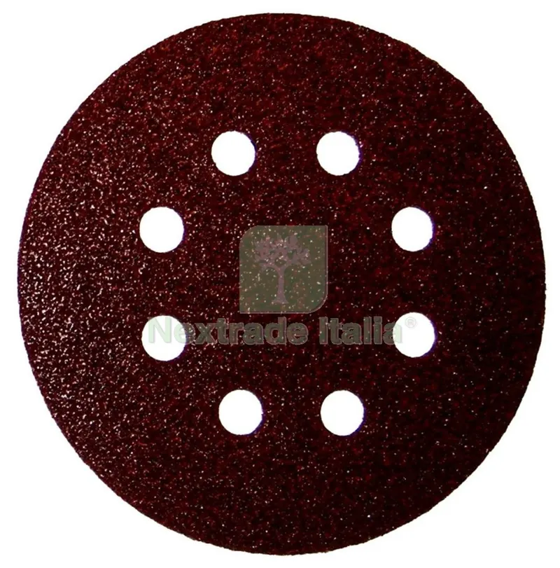 50PZ DISCHI ABRASIVI VELCRATI 8 FORI MM.125 GR. 60 — Abrasivi e mole — rif. FERX.94061 50PZ DISCHI ABRASIVI VELCRATI 8 FORI MM.125 GR. 60 — Abrasivi e mole — rif. FERX.94061