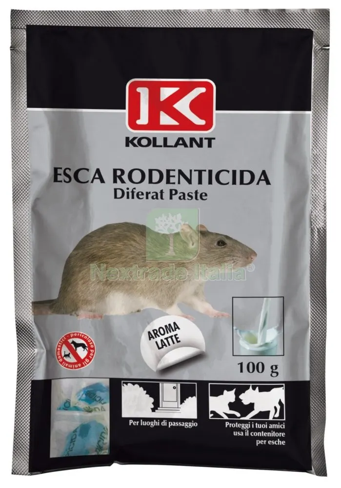 80PZ Esca Topicida Fresca in Pasta'diferat' GR.100 — Disinfestazione e controllo nocivi — rif. FERX.94092
