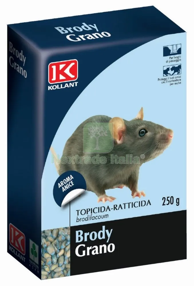24PZ Esca Topicida Fresca Grano 'brody' GR.250 — Disinfestazione e controllo nocivi — rif. FERX.94095