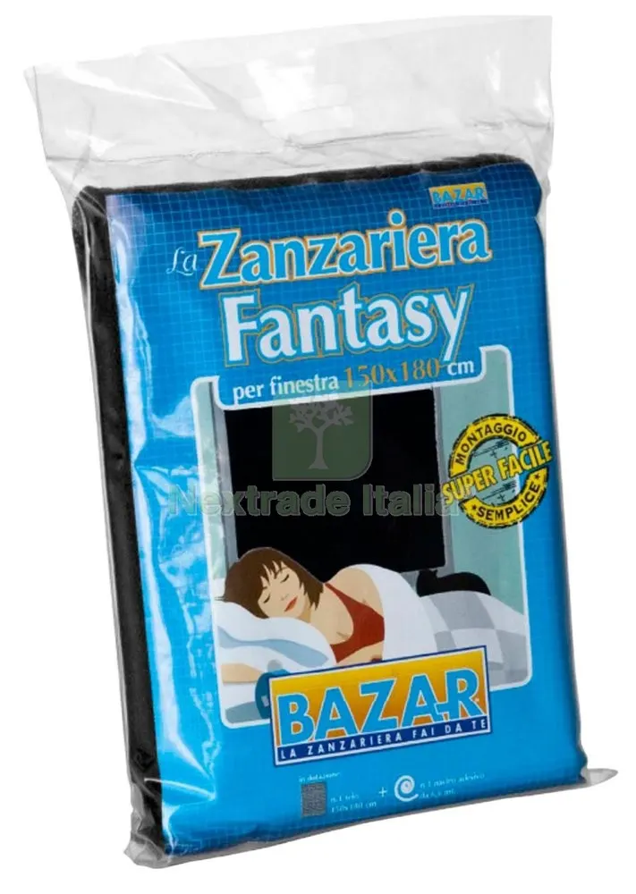 10PZ Zanzariera Poliestere Finestra 150X180 Nero — Tende e zanzariere — rif. FERX.9412 10PZ Zanzariera Poliestere Finestra 150X180 Nero — Tende e zanzariere — rif. FERX.9412