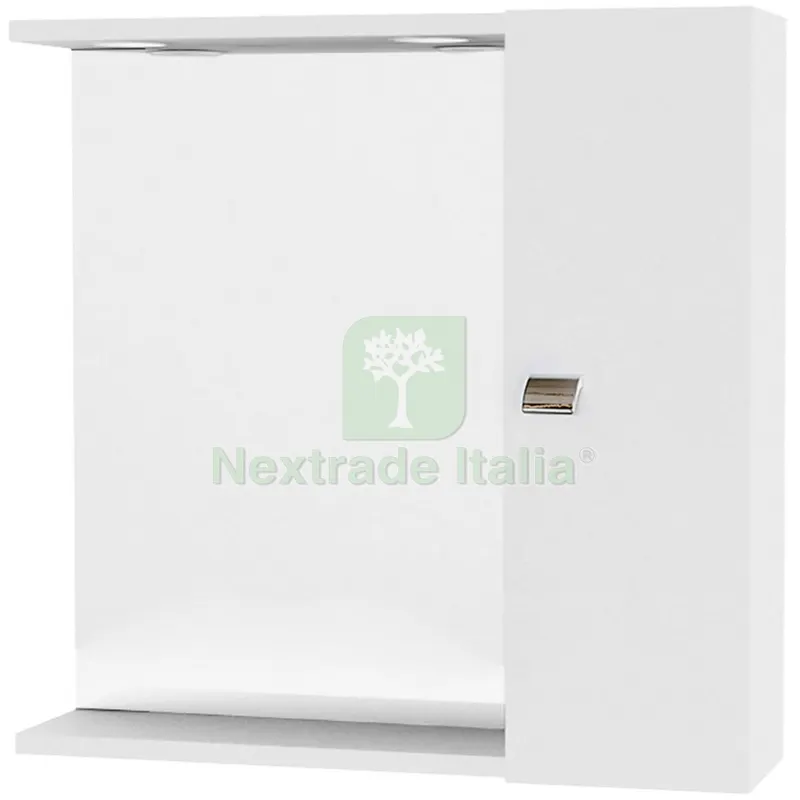 SPECCHIO DA BAGNO 199 CON 1 ANTA BIANCO — Accessori bagno — rif. FERX.94136 SPECCHIO DA BAGNO 199 CON 1 ANTA BIANCO — Accessori bagno — rif. FERX.94136