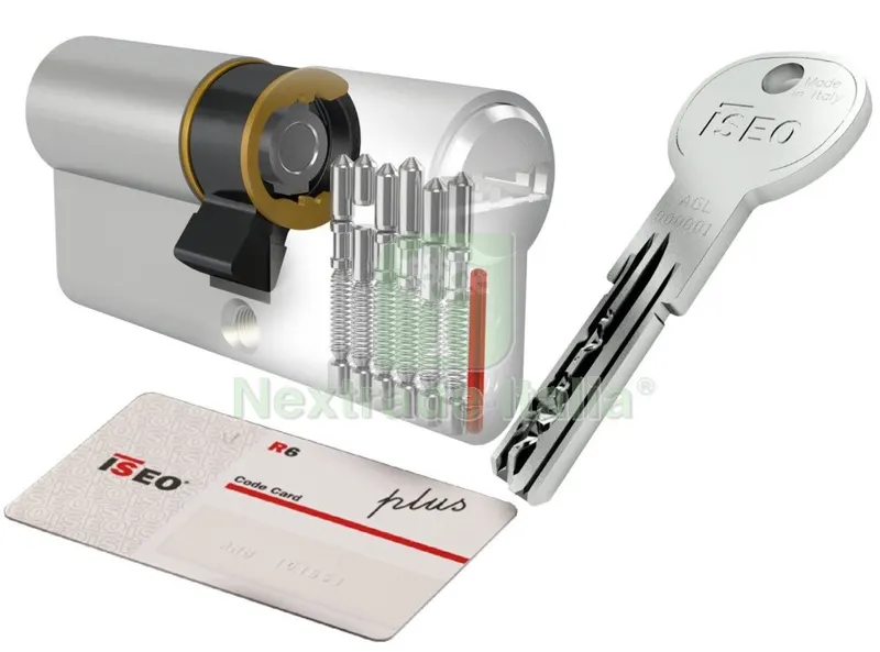 ISEO 'R6 PLUS' CILINDRO 5 CHIAVI MM 30X50 — Serrature e cilindri — rif. FERX.94223