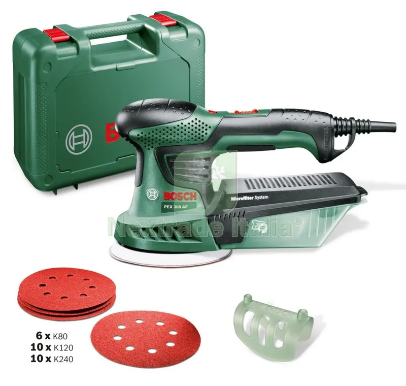 BOSCH-V LEVIGATRICE ROTORBITALE 270W PEX300AE — Smerigliatrici e seghe — rif. FERX.94273 BOSCH-V LEVIGATRICE ROTORBITALE 270W PEX300AE — Smerigliatrici e seghe — rif. FERX.94273