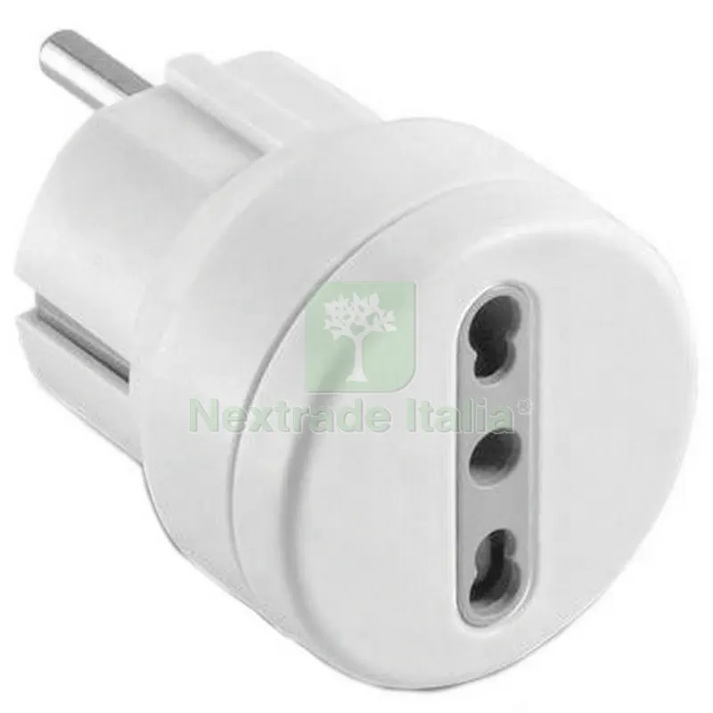 25PZ ADATTATORE SPINA SCHUKO A BIPASSO 10/16A — Illuminazione — rif. FERX.94308