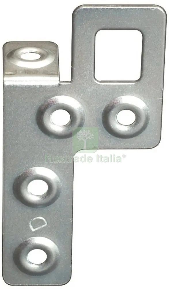 50PZ LASTRINA PER PENSILI ZINCATA DESTRA — Piastre e angolari — rif. FERX.9431 50PZ LASTRINA PER PENSILI ZINCATA DESTRA — Piastre e angolari — rif. FERX.9431