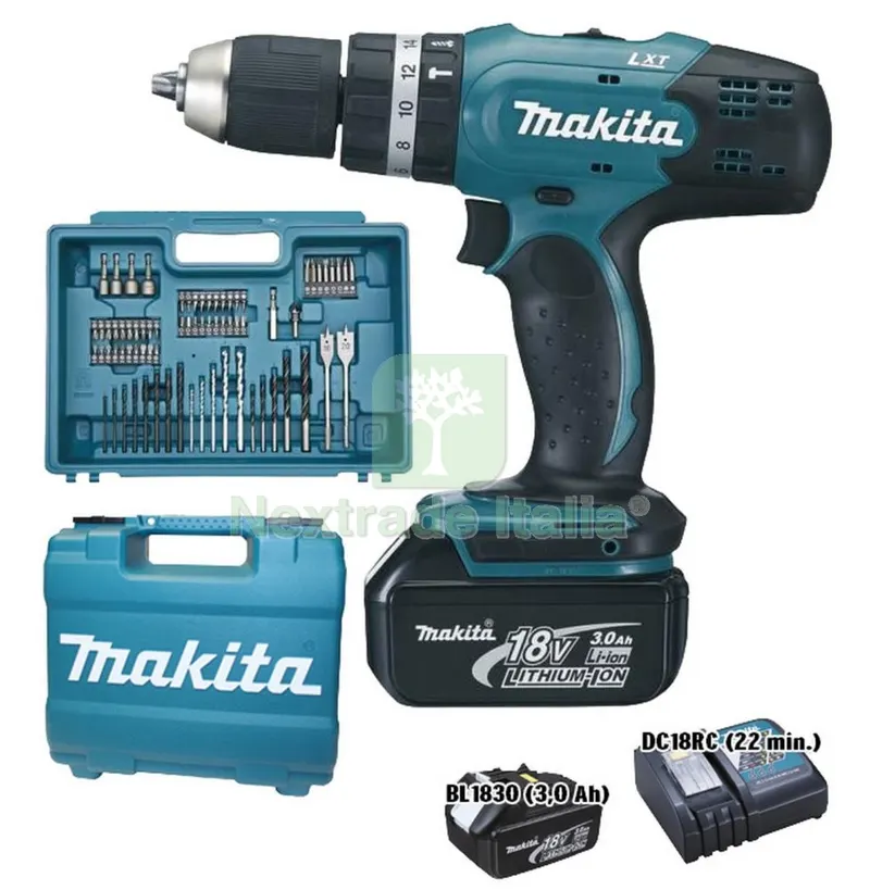 Makita Superkit 18VP-3AH DHP453RFX4 con 2 Batterie — Marchi utensili elettrici — rif. FERX.94311 Makita Superkit 18VP-3AH DHP453RFX4 con 2 Batterie — Marchi utensili elettrici — rif. FERX.94311