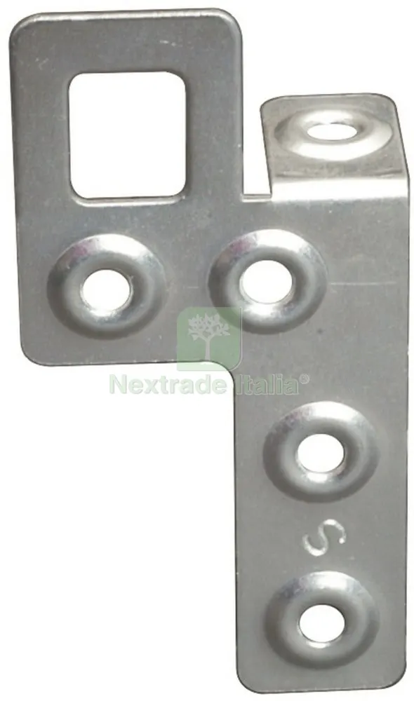 50PZ LASTRINA PER PENSILI ZINCATA SINISTRA — Piastre e angolari — rif. FERX.9432 50PZ LASTRINA PER PENSILI ZINCATA SINISTRA — Piastre e angolari — rif. FERX.9432