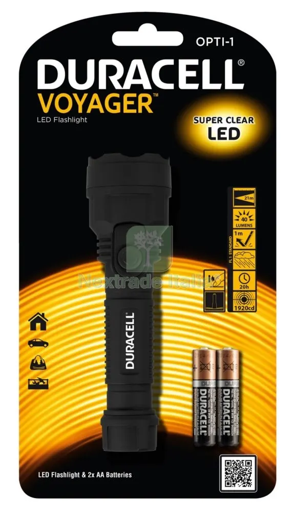 Duracell Torcia OPTI1 2AA Incluse — Batterie e caricabatterie — rif. FERX.94428 Duracell Torcia OPTI1 2AA Incluse — Batterie e caricabatterie — rif. FERX.94428