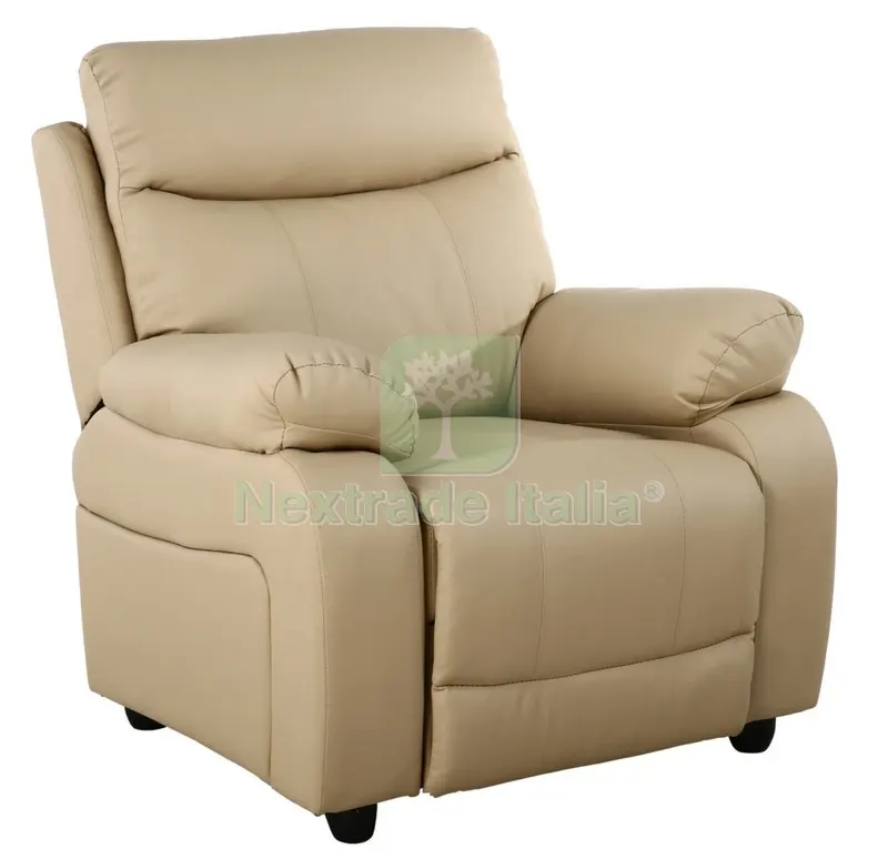 Poltrona Recliner "dubai" Reclinabile Colore Cammello — Arredo — rif. FERX.94440