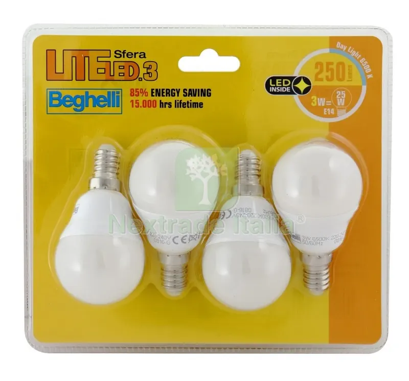 5CF Beghelli LED Kit 4PZ. W3E14 6500 Sfera — Illuminazione — rif. FERX.94449