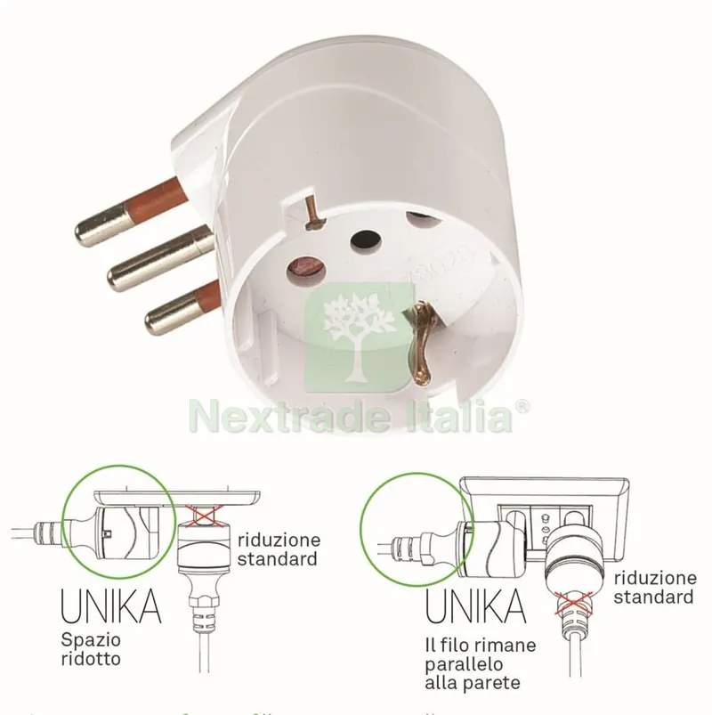 ADATTATORE SCHUKO 90° 10A A 2 POLI + TERRA — Interruttori e prese — rif. FERX.94493 ADATTATORE SCHUKO 90° 10A A 2 POLI + TERRA — Interruttori e prese — rif. FERX.94493