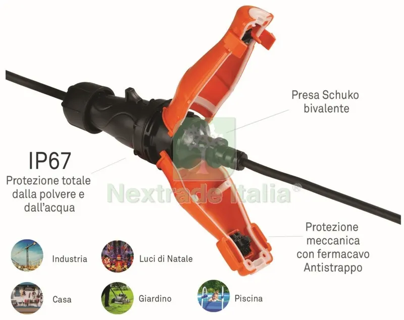 PRESA SCHUKO IP67 ART. 1823 — Interruttori e prese — rif. FERX.94495 PRESA SCHUKO IP67 ART. 1823 — Interruttori e prese — rif. FERX.94495
