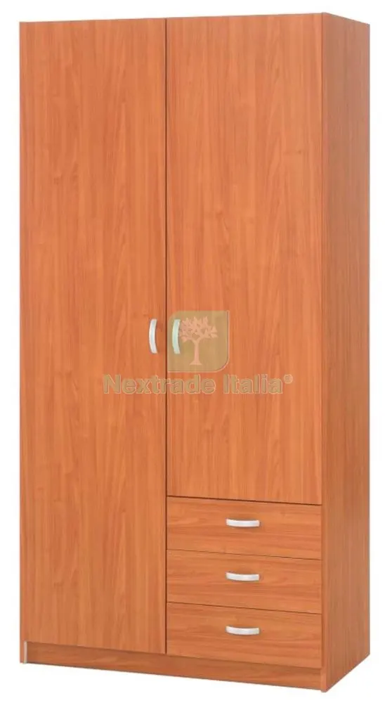 Kit Armadio 2 Ante +3 Cassetti CM 99X50X200H Ciliegio — Arredo — rif. FERX.94511