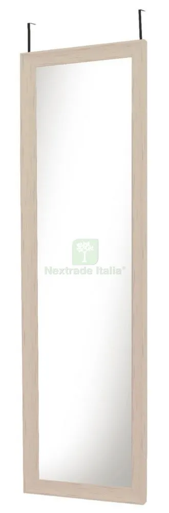 6PZ Specchio da Porta con Cornice in Legno CM 36X136H Beige — Cornici e portafoto — rif. FERX.94514