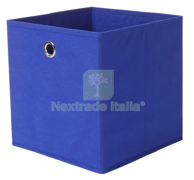 Portaoggetti Cubo 27X27XH28 CM Blu — Accessori bagno — rif. FERX.94524 Portaoggetti Cubo 27X27XH28 CM Blu — Accessori bagno — rif. FERX.94524