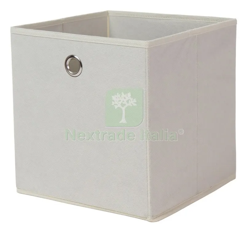 Portaoggetti Cubo 27X27XH28 CM Crema — Accessori bagno — rif. FERX.94527 Portaoggetti Cubo 27X27XH28 CM Crema — Accessori bagno — rif. FERX.94527