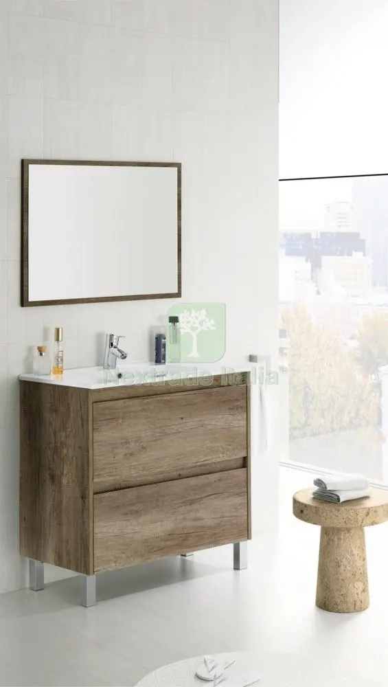 KIT MOBILE BAGNO DAKOTA 2 CASSETTI 80 ROVERE NORDIK — Accessori bagno — rif. FERX.94611 KIT MOBILE BAGNO DAKOTA 2 CASSETTI 80 ROVERE NORDIK — Accessori bagno — rif. FERX.94611