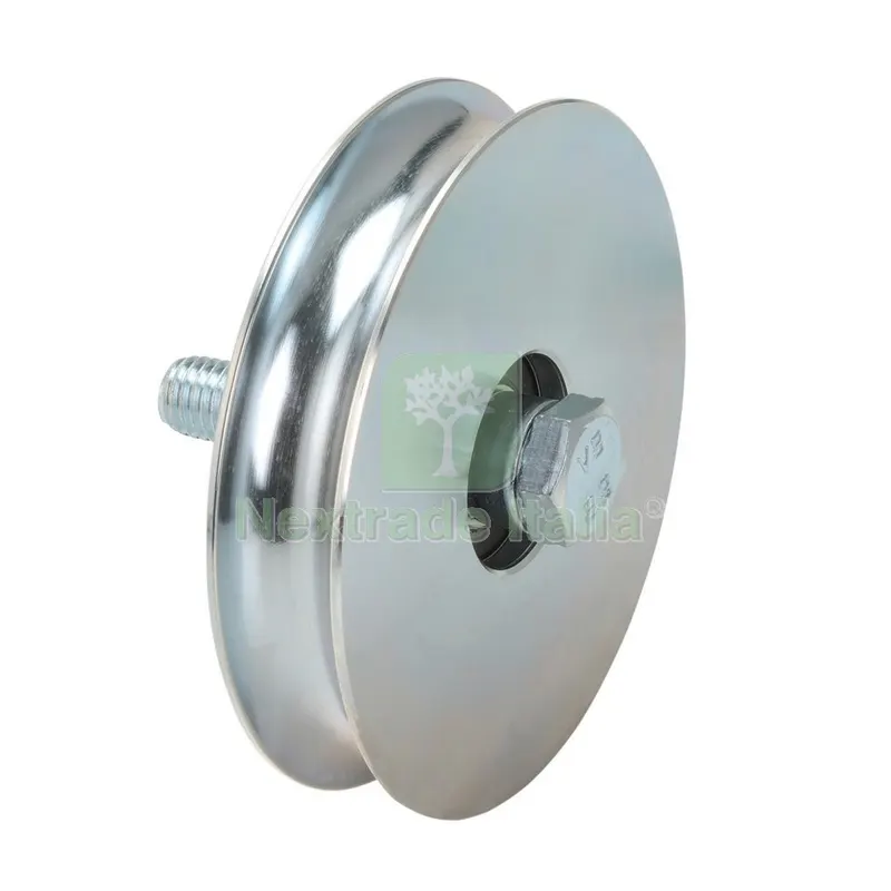 4PZ RUOTE X CANCELLI GOLA TONDA Ø 20 CON BULLONE 1 CUSCINETTO MM 80 — Bulloni, dadi e rondelle — rif. FERX.94744