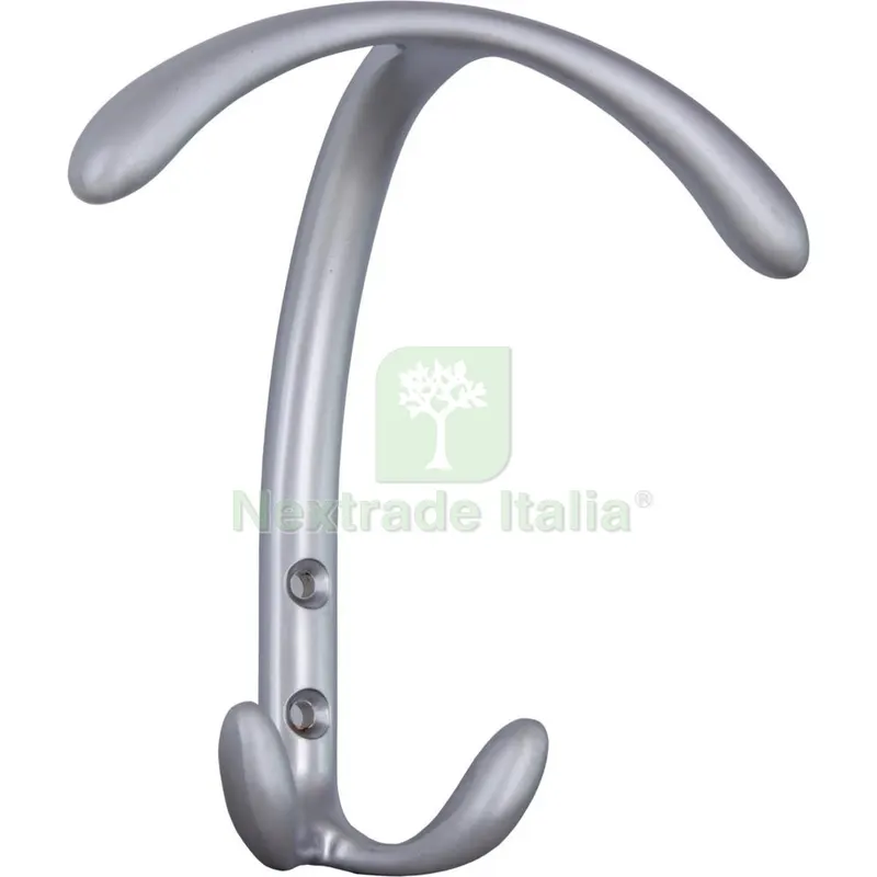 12PZ Appendabiti 120X123 MM ART. MG40083 Finitura Cromo Opaco — Casalinghi e organizzazione — rif. FERX.94821 12PZ Appendabiti 120X123 MM ART. MG40083 Finitura Cromo Opaco — Casalinghi e organizzazione — rif. FERX.94821