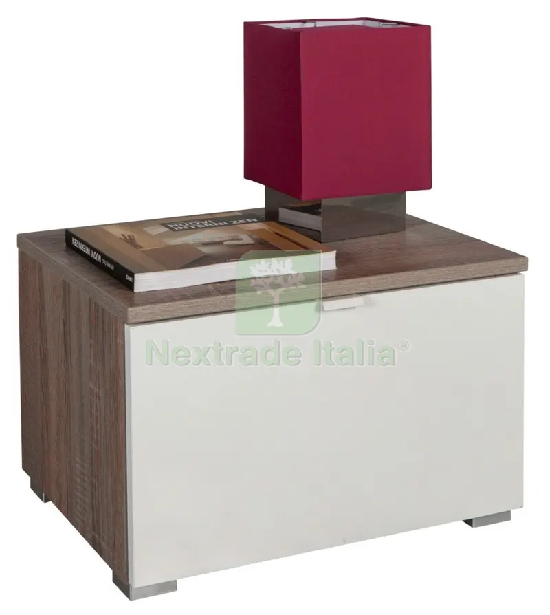 Kit Comodino CM 50X40,2X31,7H Rovere Tartufo Bianco Lucido — Arredo — rif. FERX.94833 Kit Comodino CM 50X40,2X31,7H Rovere Tartufo Bianco Lucido — Arredo — rif. FERX.94833