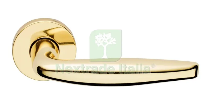 2PZ Mezza Maniglia 'element' Cromo Satinatocon Rosetta Tonda Destra — Maniglie e pomelli — rif. FERX.94952 2PZ Mezza Maniglia 'element' Cromo Satinatocon Rosetta Tonda Destra — Maniglie e pomelli — rif. FERX.94952
