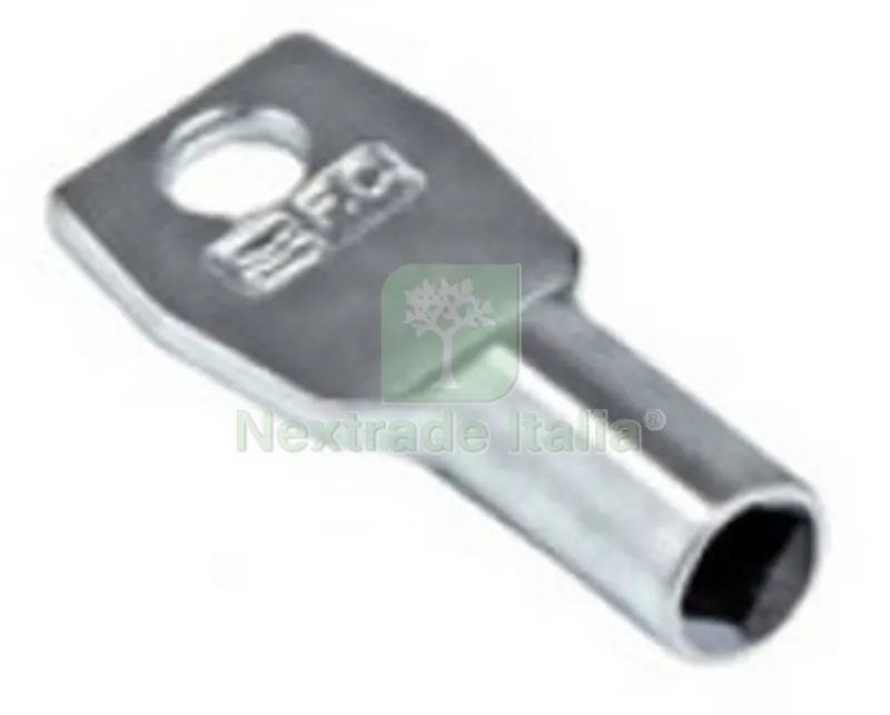 50PZ Chiave Quadra P/Tavellino in Zama — Ferramenta porte e finestre — rif. FERX.95