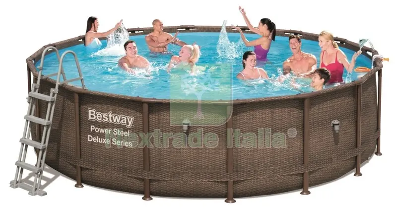 Piscina Rattan con Telo per Copertura CM 488X122H — Tempo libero outdoor — rif. FERX.95061 Piscina Rattan con Telo per Copertura CM 488X122H — Tempo libero outdoor — rif. FERX.95061