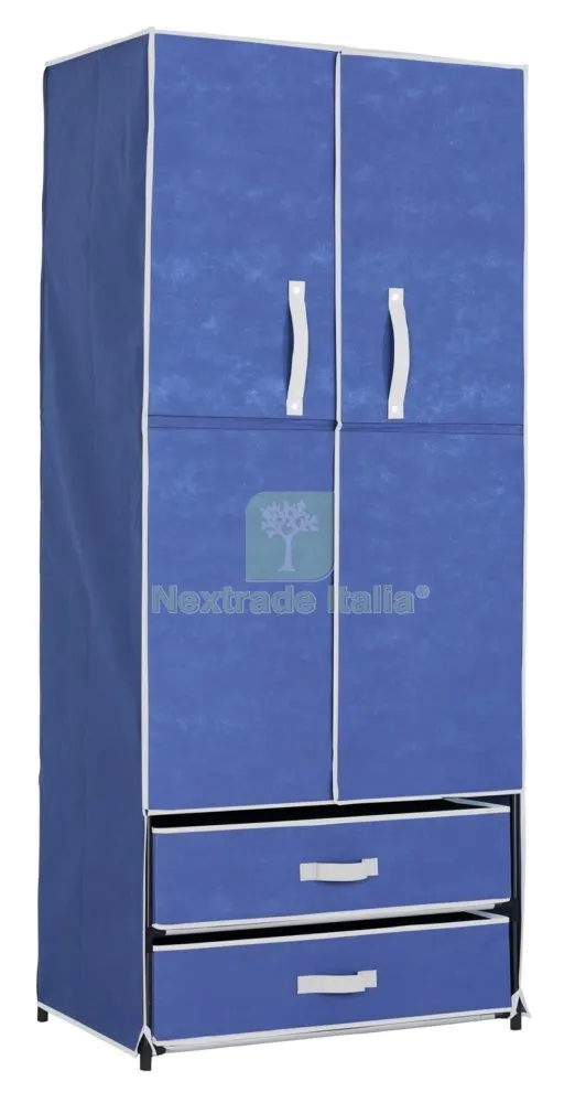 Armadio TNT con Mensola e 2 Cassetti CM 74X46X172H Blu — Arredo — rif. FERX.95070 Armadio TNT con Mensola e 2 Cassetti CM 74X46X172H Blu — Arredo — rif. FERX.95070