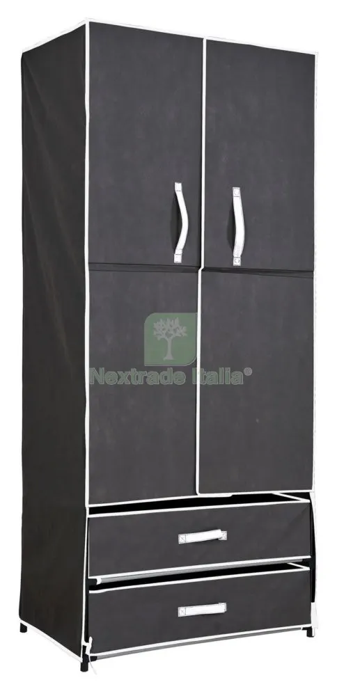 Armadio TNT con Mensola e 2 Cassetti CM 74X46X172H Grigio — Arredo — rif. FERX.95071 Armadio TNT con Mensola e 2 Cassetti CM 74X46X172H Grigio — Arredo — rif. FERX.95071