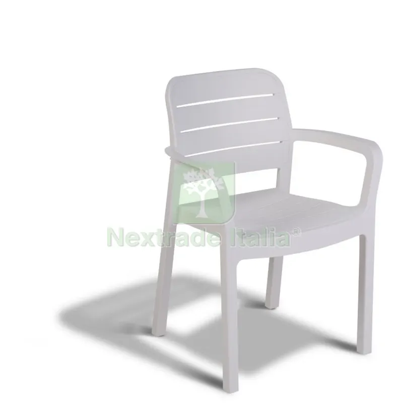 Allibert Sedia 'tisara' Bianca 58X53 H 83 CM — Arredo — rif. FERX.95144 Allibert Sedia 'tisara' Bianca 58X53 H 83 CM — Arredo — rif. FERX.95144