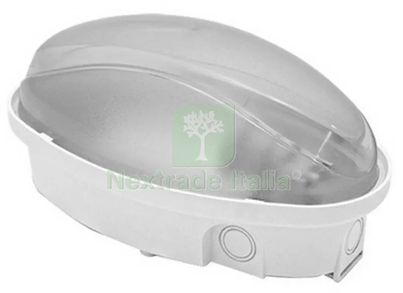 Plafoniera LED Ovale Bianca Base MM 215x125X110h 12 W 960 LM — Illuminazione — rif. FERX.95164 Plafoniera LED Ovale Bianca Base MM 215x125X110h 12 W 960 LM — Illuminazione — rif. FERX.95164