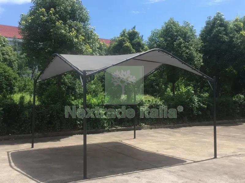 Gazebo in Acciaio "onda" Verniciato a Polvere con Telo MT 3,5X3,5 — Gazebo e strutture giardino — rif. FERX.95177 Gazebo in Acciaio "onda" Verniciato a Polvere con Telo MT 3,5X3,5 — Gazebo e strutture giardino — rif. FERX.95177