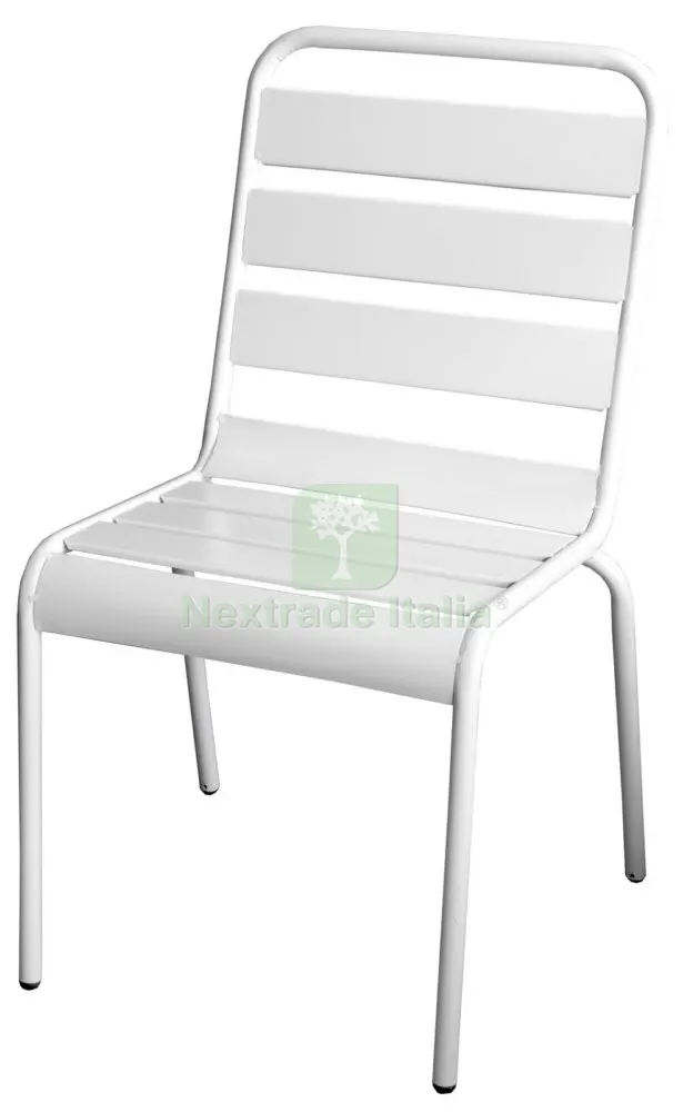 4PZ Sedia in Acciaio "luna" Bianco Dimensioni CM 46X64 H 84 CM — Arredo — rif. FERX.95211 4PZ Sedia in Acciaio "luna" Bianco Dimensioni CM 46X64 H 84 CM — Arredo — rif. FERX.95211