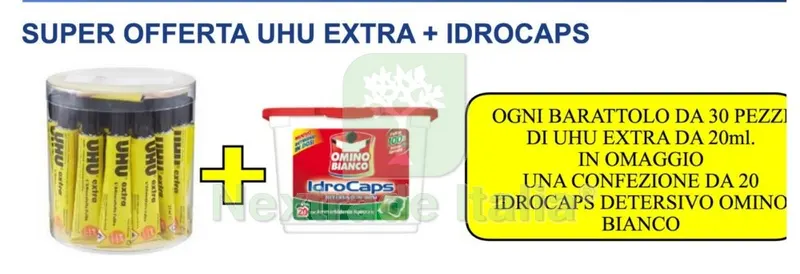 30PZ UHU Attaccatutto M L20+20 Idrocaps Omino Bianco — Adesivi e sigillanti — rif. FERX.95222 30PZ UHU Attaccatutto M L20+20 Idrocaps Omino Bianco — Adesivi e sigillanti — rif. FERX.95222