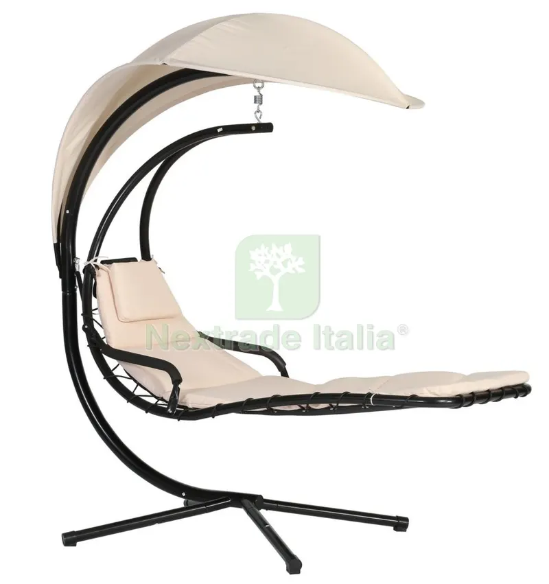 Lettino a Dondolo con Cuscino Struttura in Acciaio Verniciato JDS-017 — Casalinghi e organizzazione — rif. FERX.95230 Lettino a Dondolo con Cuscino Struttura in Acciaio Verniciato JDS-017 — Casalinghi e organizzazione — rif. FERX.95230