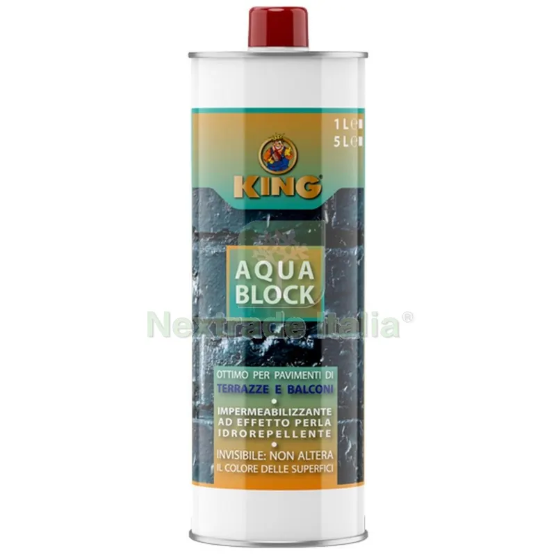 IMPERMEABILIZZANTE X TERRAZZE AQUA BLOCK LT 1 — Isolanti e reti — rif. FERX.95232 IMPERMEABILIZZANTE X TERRAZZE AQUA BLOCK LT 1 — Isolanti e reti — rif. FERX.95232