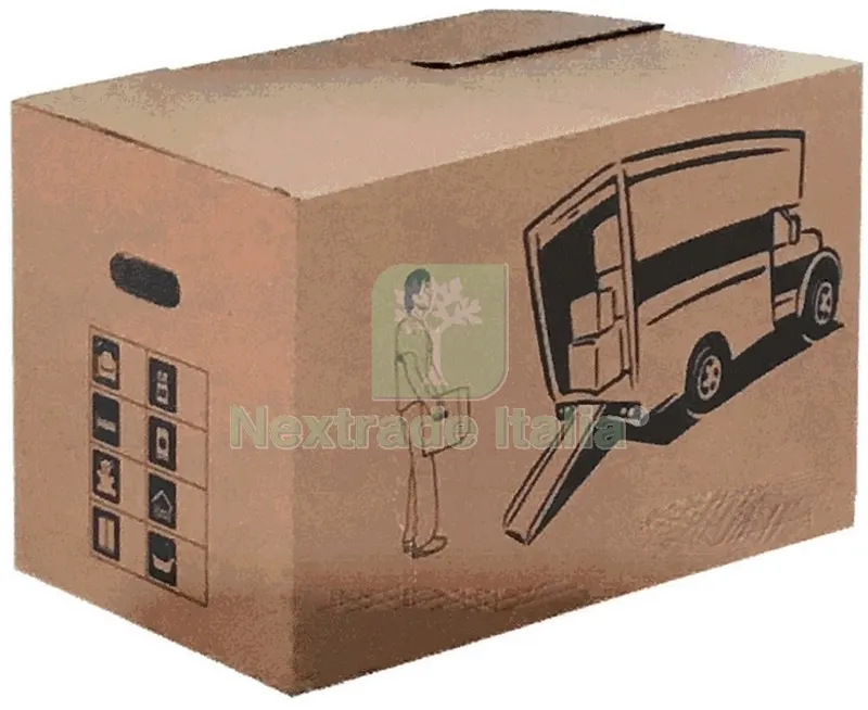 10PZ SCATOLA CARTONE AVANA CON IMPUGNATURA LATERALE 'XL' CM 59X37X33H — Casalinghi e organizzazione — rif. FERX.95430 10PZ SCATOLA CARTONE AVANA CON IMPUGNATURA LATERALE 'XL' CM 59X37X33H — Casalinghi e organizzazione — rif. FERX.95430