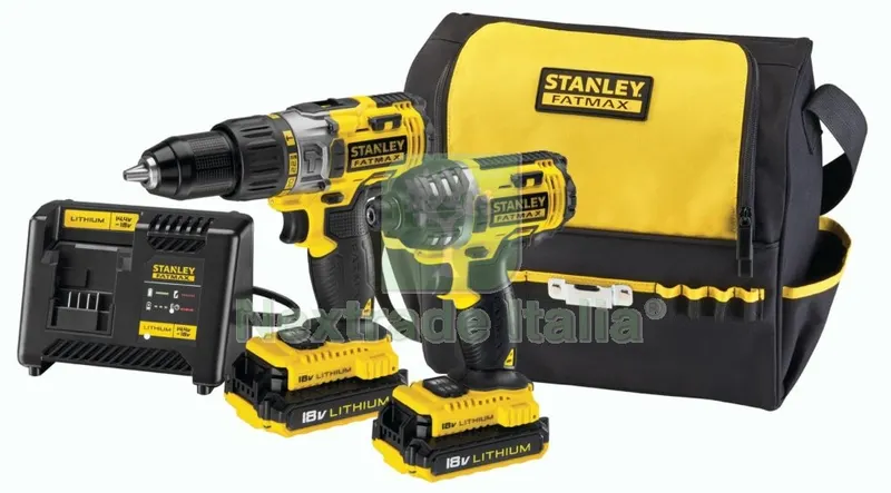 Fatmax Superkit Trapano a Percussione 1+1 2 Batterie 18V 2,0 Ah FMCK461C2 — Trapani e avvitatori — rif. FERX.95451