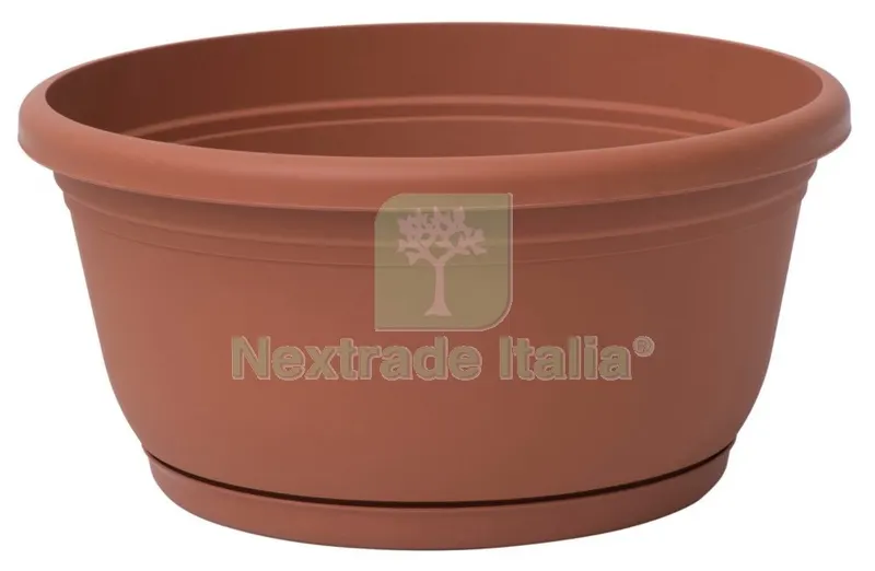 CIOTOLA IN PLASTICA PER FIORI E PIANTINE UNICA CON SOTTOVASO CM 25 — Vasi e fioriere — rif. FERX.95470 CIOTOLA IN PLASTICA PER FIORI E PIANTINE UNICA CON SOTTOVASO CM 25 — Vasi e fioriere — rif. FERX.95470