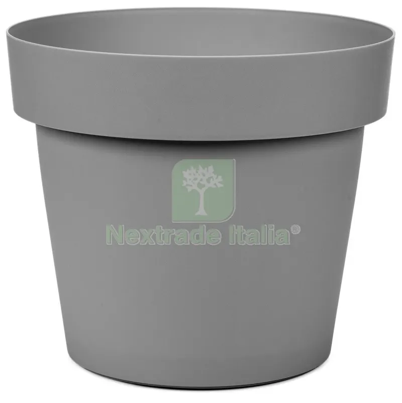 6PZ Vaso Melrose in Plastica per Fiori e Piante 30X23,5H Colore Grigio — Vasi e fioriere — rif. FERX.95518 6PZ Vaso Melrose in Plastica per Fiori e Piante 30X23,5H Colore Grigio — Vasi e fioriere — rif. FERX.95518