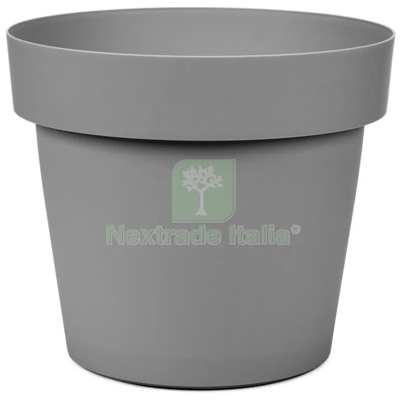 6PZ Vaso Melrose in Plastica per Fiori e Piantine 40X34H Grigio — Vasi e fioriere — rif. FERX.95524 6PZ Vaso Melrose in Plastica per Fiori e Piantine 40X34H Grigio — Vasi e fioriere — rif. FERX.95524