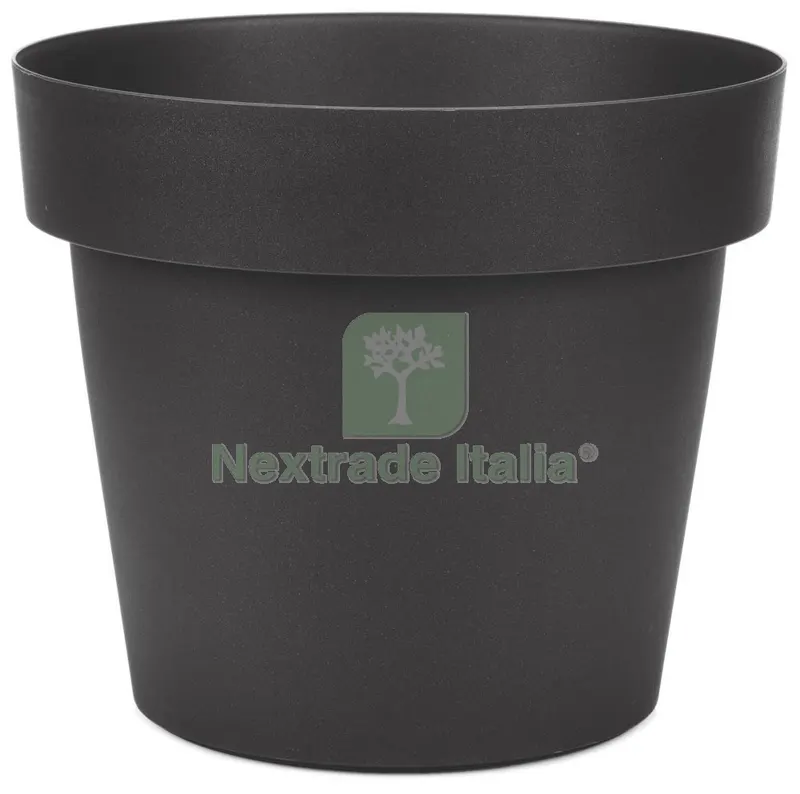 6PZ Vaso Melrose in Plastica per Fiori e Piantine 50X41H Antracite — Vasi e fioriere — rif. FERX.95525