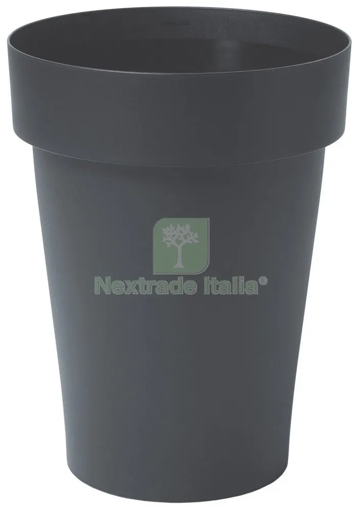 6PZ Vaso Melrose in Plastica per Fiori e Piantine Tondo Alto 40X50 Antracite — Vasi e fioriere — rif. FERX.95528 6PZ Vaso Melrose in Plastica per Fiori e Piantine Tondo Alto 40X50 Antracite — Vasi e fioriere — rif. FERX.95528