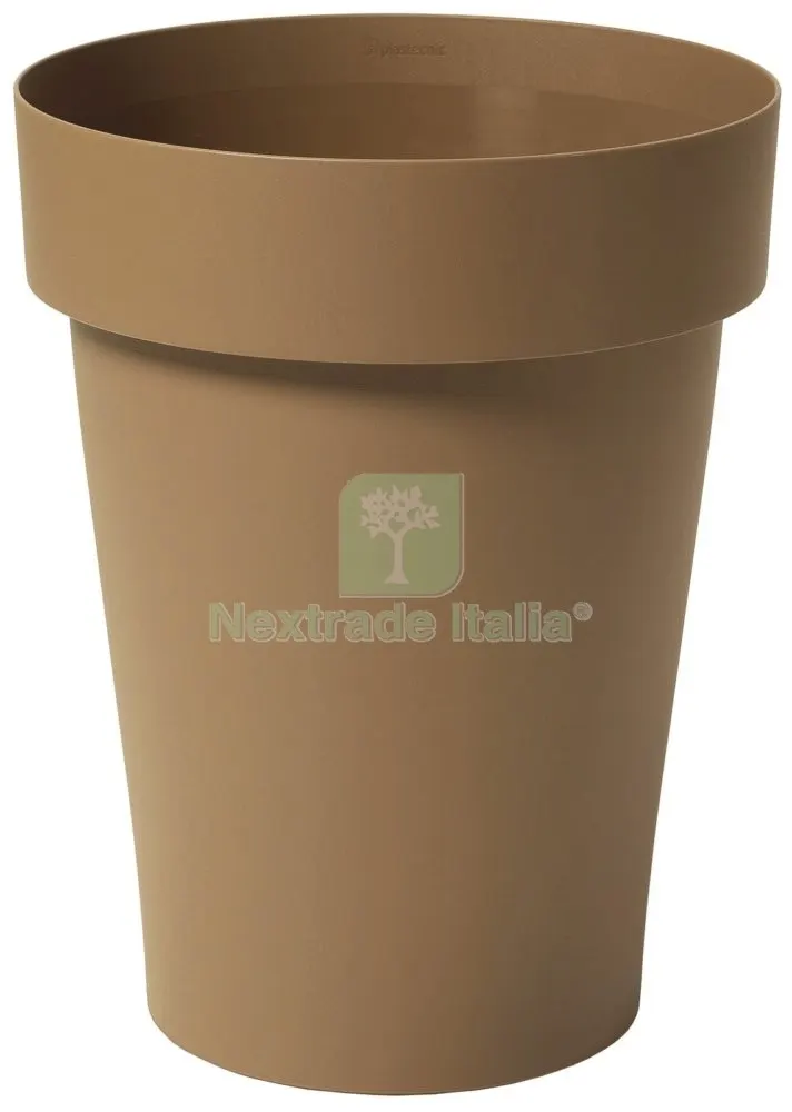 6PZ Vaso Melrose in Plastica per Fiori e Piantine Tondo Alto 40X50 Mocca — Vasi e fioriere — rif. FERX.95529 6PZ Vaso Melrose in Plastica per Fiori e Piantine Tondo Alto 40X50 Mocca — Vasi e fioriere — rif. FERX.95529