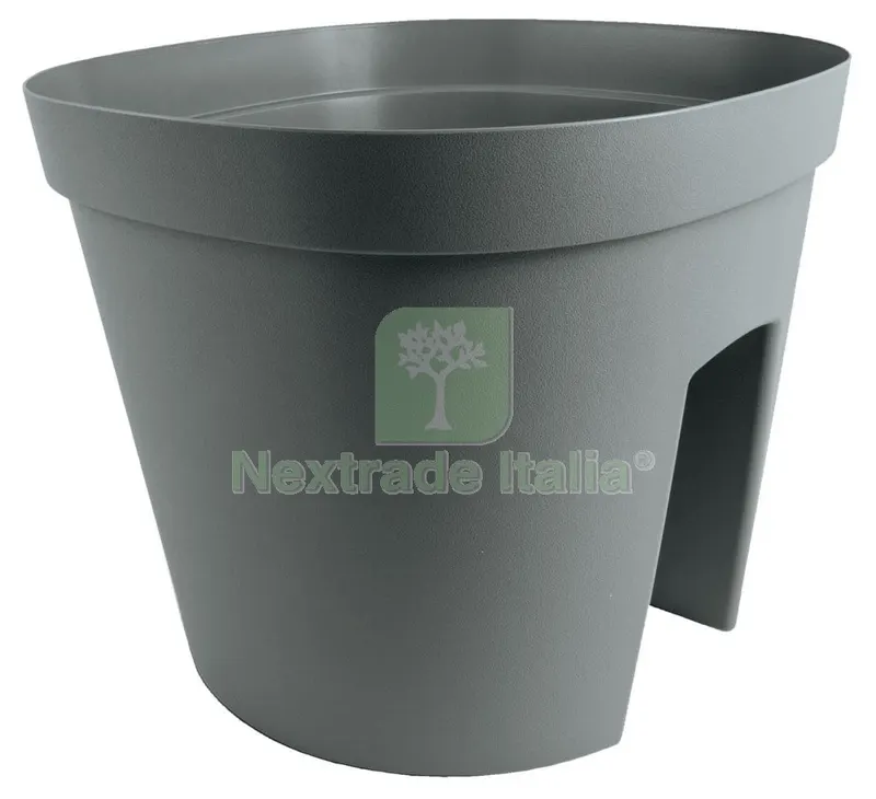 10PZ Vaso Monaco in Plastica per Fiori e Piantine 30X30X24H Grigio — Vasi e fioriere — rif. FERX.95537 10PZ Vaso Monaco in Plastica per Fiori e Piantine 30X30X24H Grigio — Vasi e fioriere — rif. FERX.95537