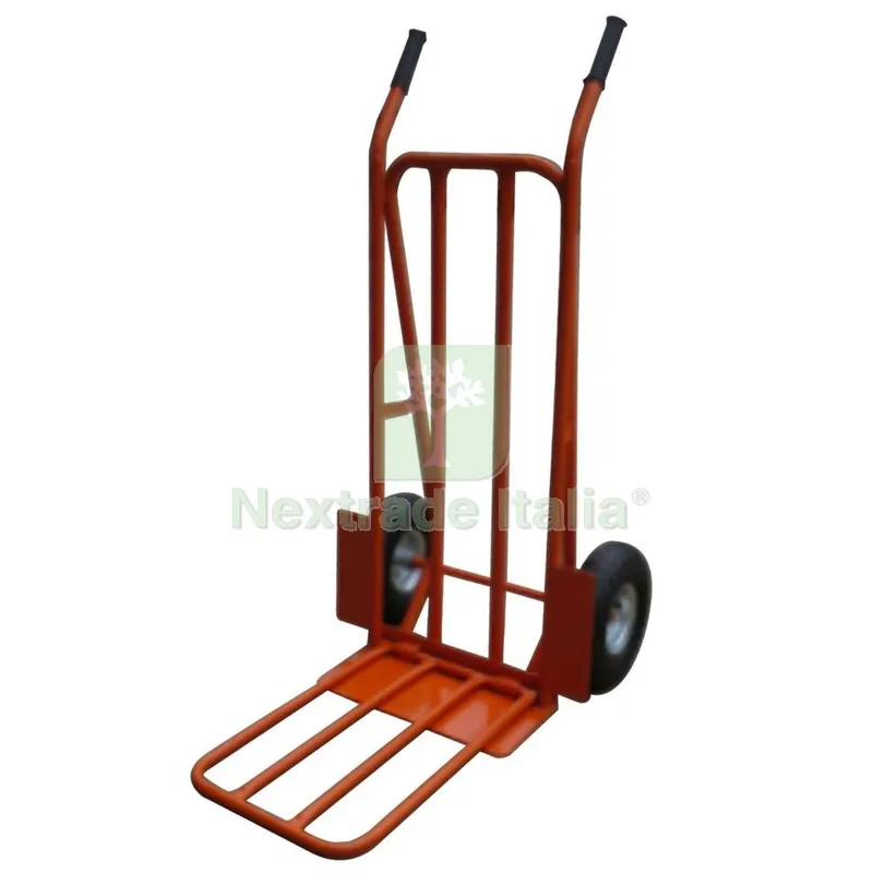 CARRELLO PORTACASSE CON RIBALTA CARRELLINO PORTATA KG 200 — Cucina e coltelleria — rif. FERX.95550