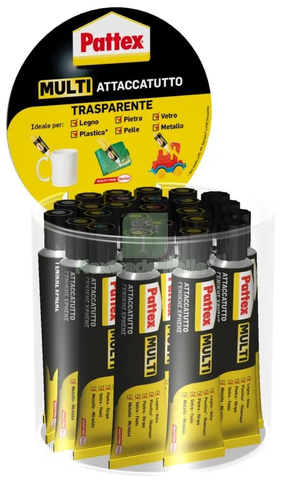 25PZ PATTEX MULTI ATTACCATUTTO ML 20 — Adesivi e sigillanti — rif. FERX.95559 25PZ PATTEX MULTI ATTACCATUTTO ML 20 — Adesivi e sigillanti — rif. FERX.95559