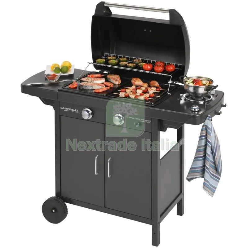 Barbecue a GAS "2 Series Classic" EXS Vario Tre Bruciatori in Acciaio + LAT — Tempo libero outdoor — rif. FERX.95561 Barbecue a GAS "2 Series Classic" EXS Vario Tre Bruciatori in Acciaio + LAT — Tempo libero outdoor — rif. FERX.95561